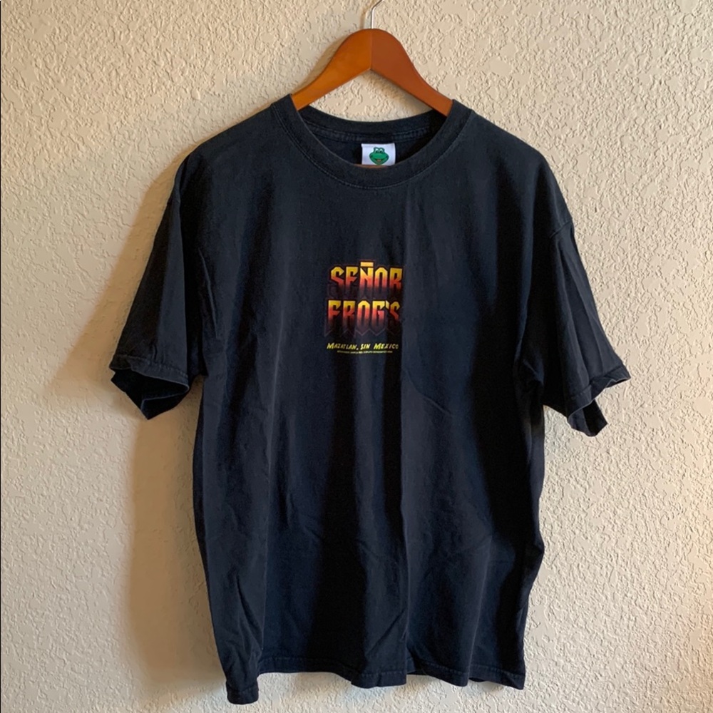 Senor Frogs Mazatlan Mexico Black T-Shirt